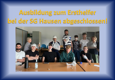 Ausbildung zum Ersthelfer bei der SG-Hausen 1905 e. V.
